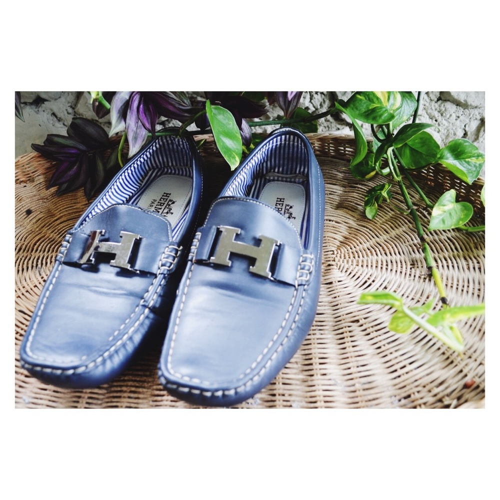 Leather Hermes Loafers sz9